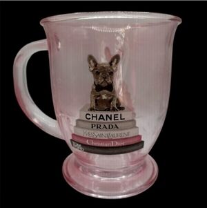 Amanda Greenwood Art-Designer Dog Mug (Clear-Pink 🩷)